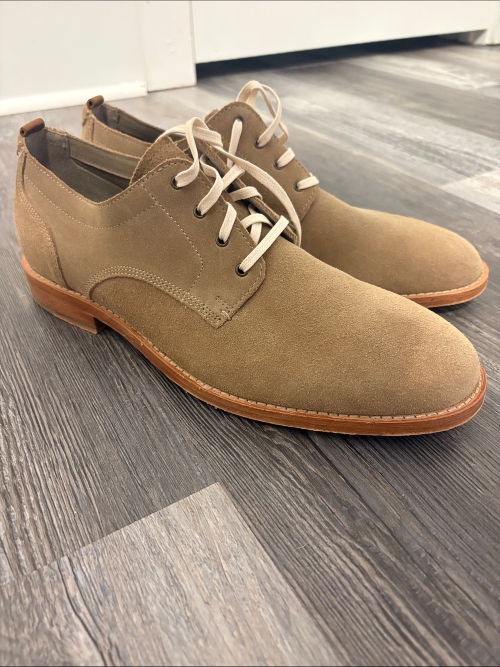 Cole Haan Men's Suede Lace-Up Dress Shoes in Tan